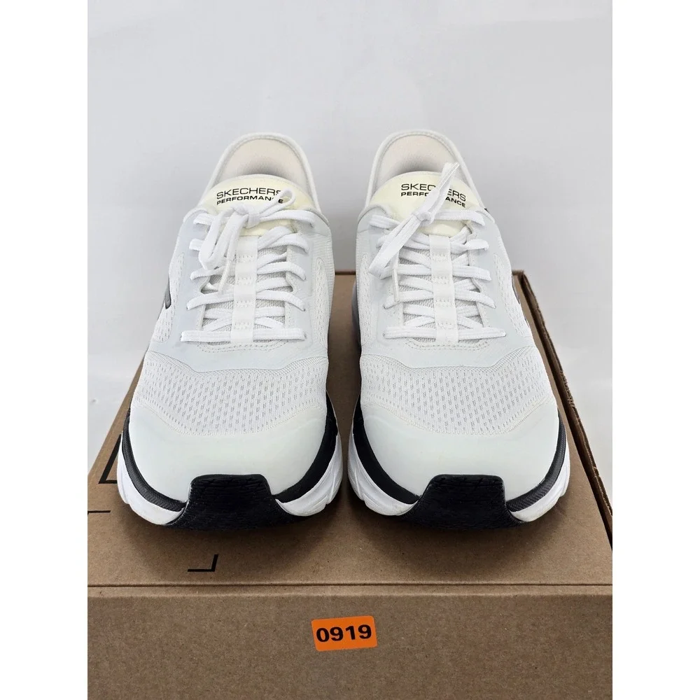 Skechers Max Cushioning Elite Slip-Ins Mens 13 White Black 220313 - Excellent
